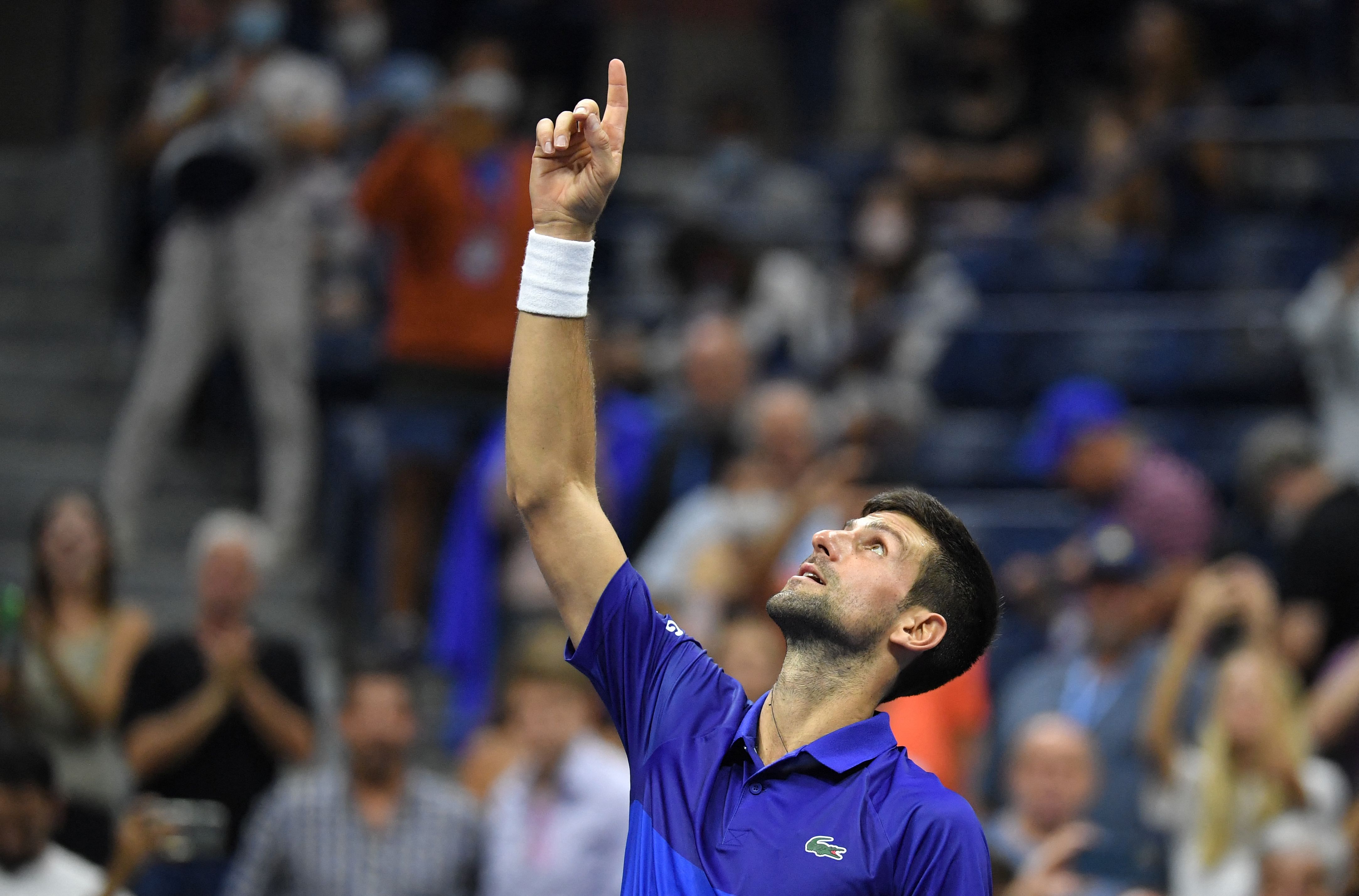 Novak Djokovic moved within two matches of completing the first men's calendar-year singles Grand Slam in 52 years on Wednesday. Credit: AFP Photo