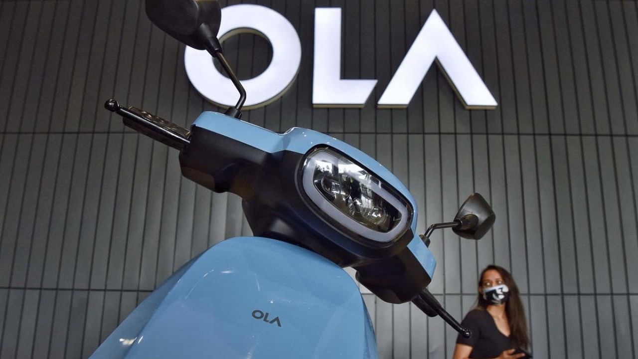 The new Ola electric scooter. Credit: AFP File Photo