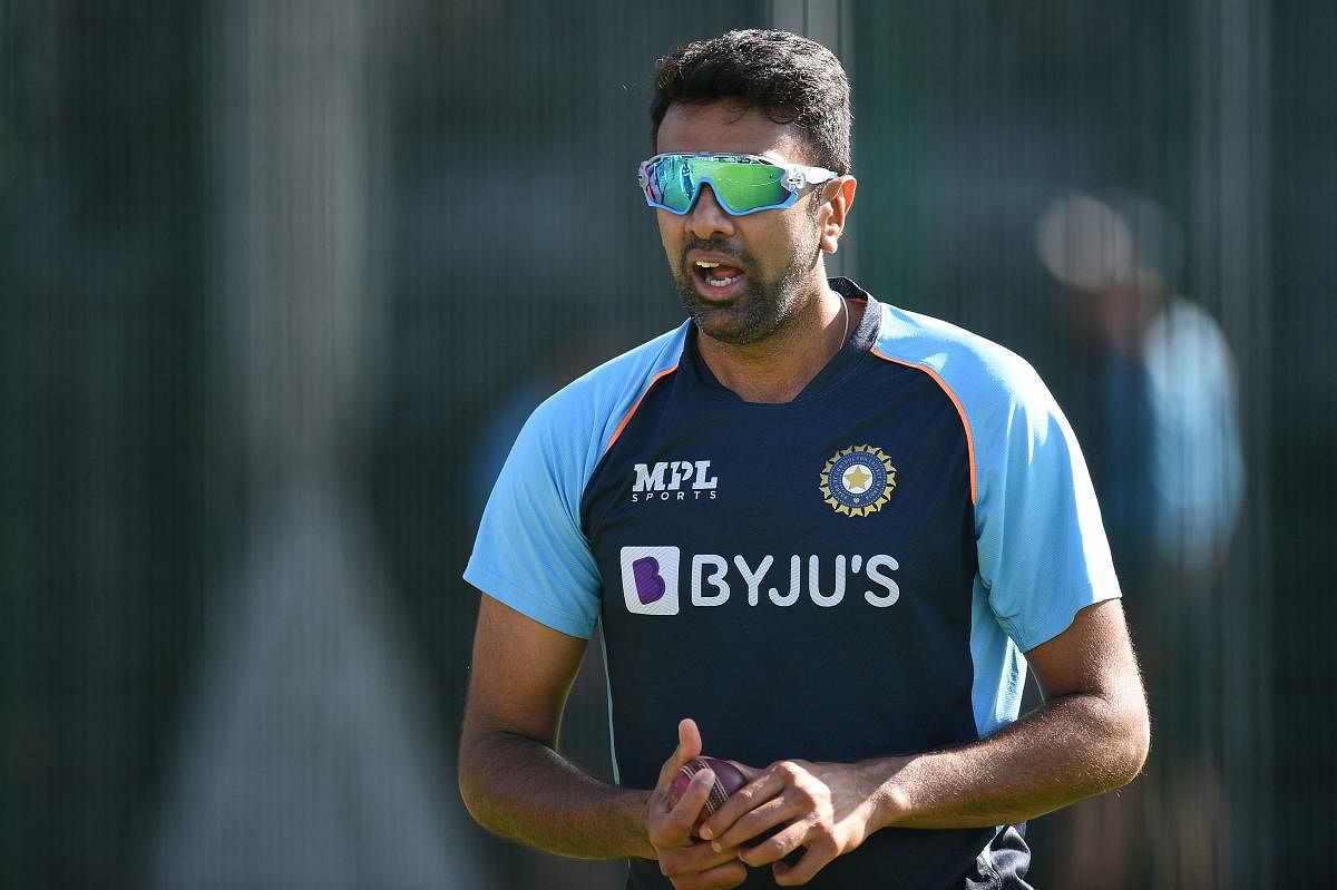 Off-spinner R Ashwin made a stunning return to the national white-ball team after being named in the T20 World Cup squad. AFP  