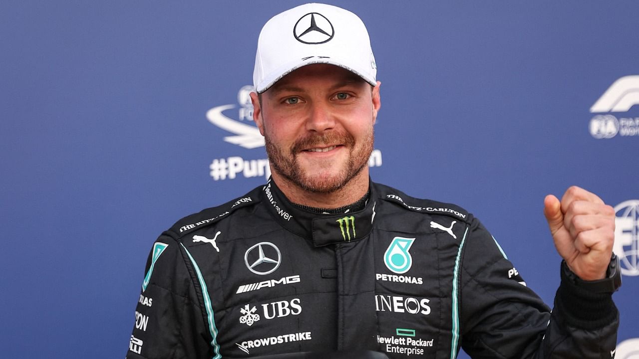 Merecedes' Finnish driver Valtteri Bottas will start on pole for the sprint race on Saturday. Credit: AFP Photo