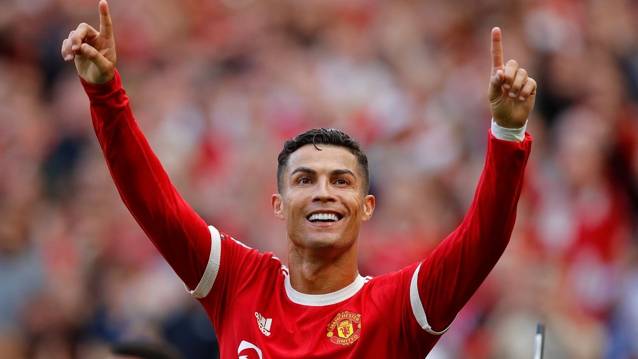 Ronaldo celebrates his goal. Credit: Reuters Photo