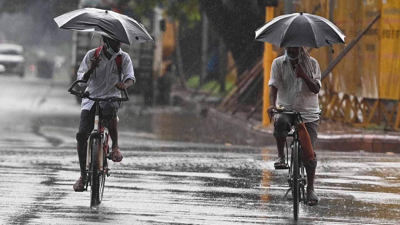 Between June 1, when the monsoon season starts, and September 10, Delhi usually gets an average of 586.4 mm of rainfall. Credit: AFP Photo