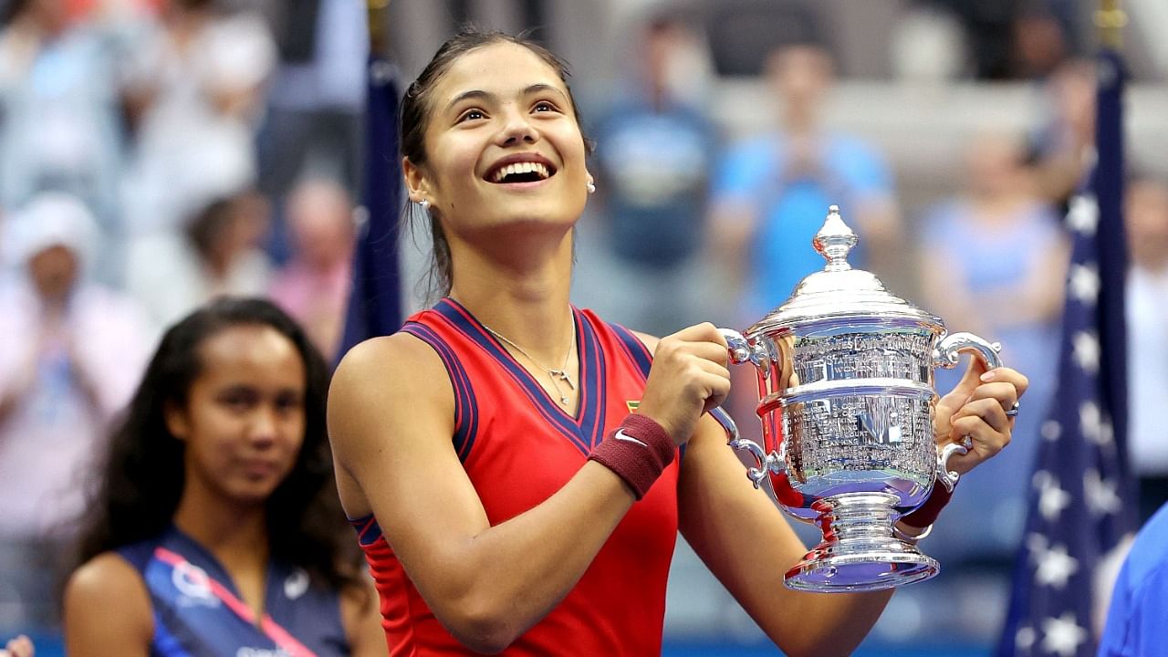 Raducanu became the first Briton to claim the US Open crown since Virginia Wade in 1968. Credit: AFP Photo