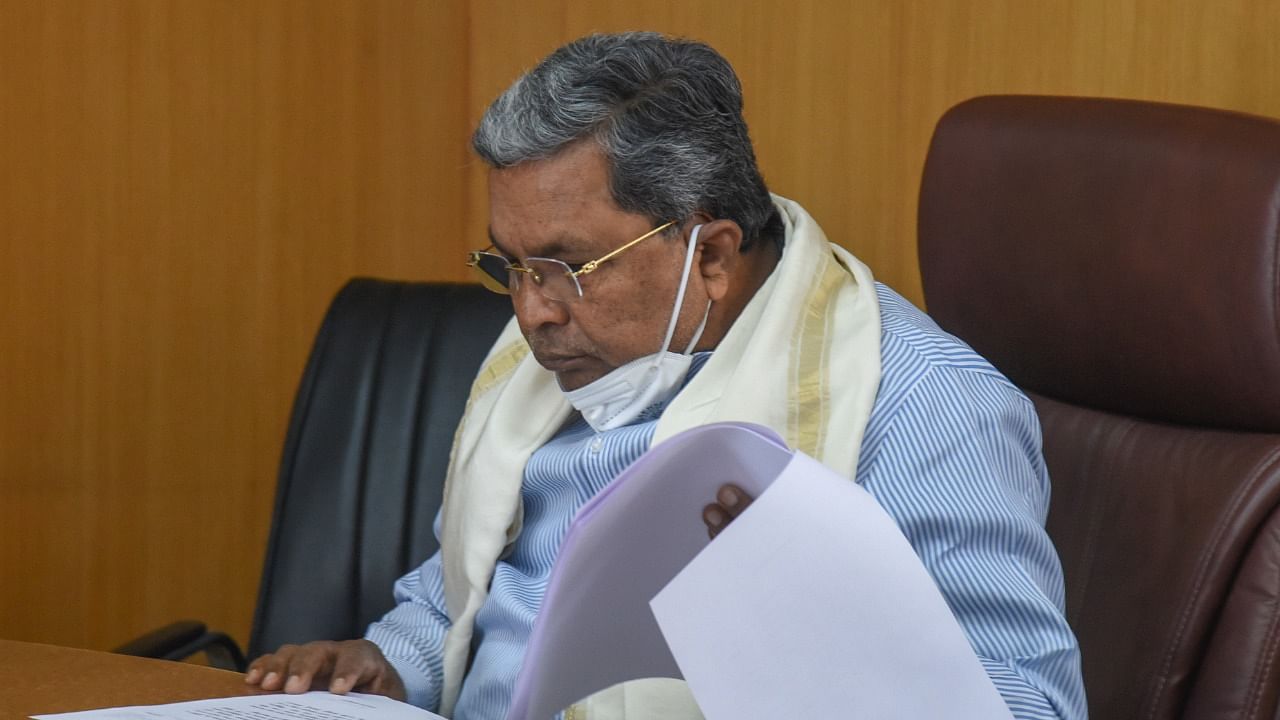 Leader of the Opposition in the Karnataka assembly Siddaramaiah. Credit: DH Photo
