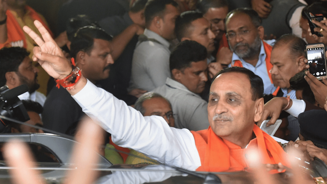 Rupani (65) is the fourth chief minister to demit office in BJP-ruled states during the coronavirus pandemic. Credit: PTI Photo
