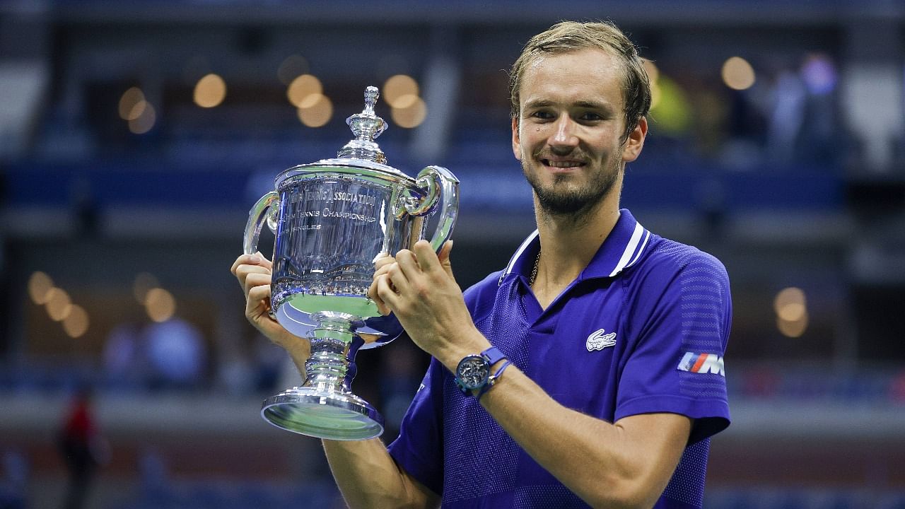 Medvedev, the 2019 US Open runner-up, captured his first Grand Slam title in his third Slam final. Credit: AFP Photo