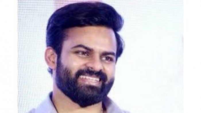 Telugu actor and “Megastar” Chiranjeevi's nephew Sai Dharam Tej. Credit: Twitter Photo/@RajivKrishnaS