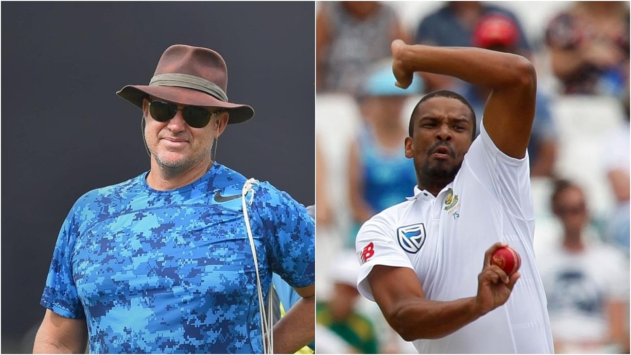 Former Australia Test opener Matthew Hayden and ex-South Africa pacer Vernon Philander. Credit: Reuters/PTI