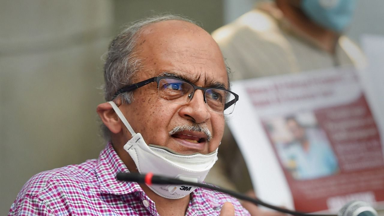 Prashant Bhushan said "public spirited"youth like Khalid and others supported and helped the "peaceful and non-violent" anti-CAA protests. Credit: PTI file photo