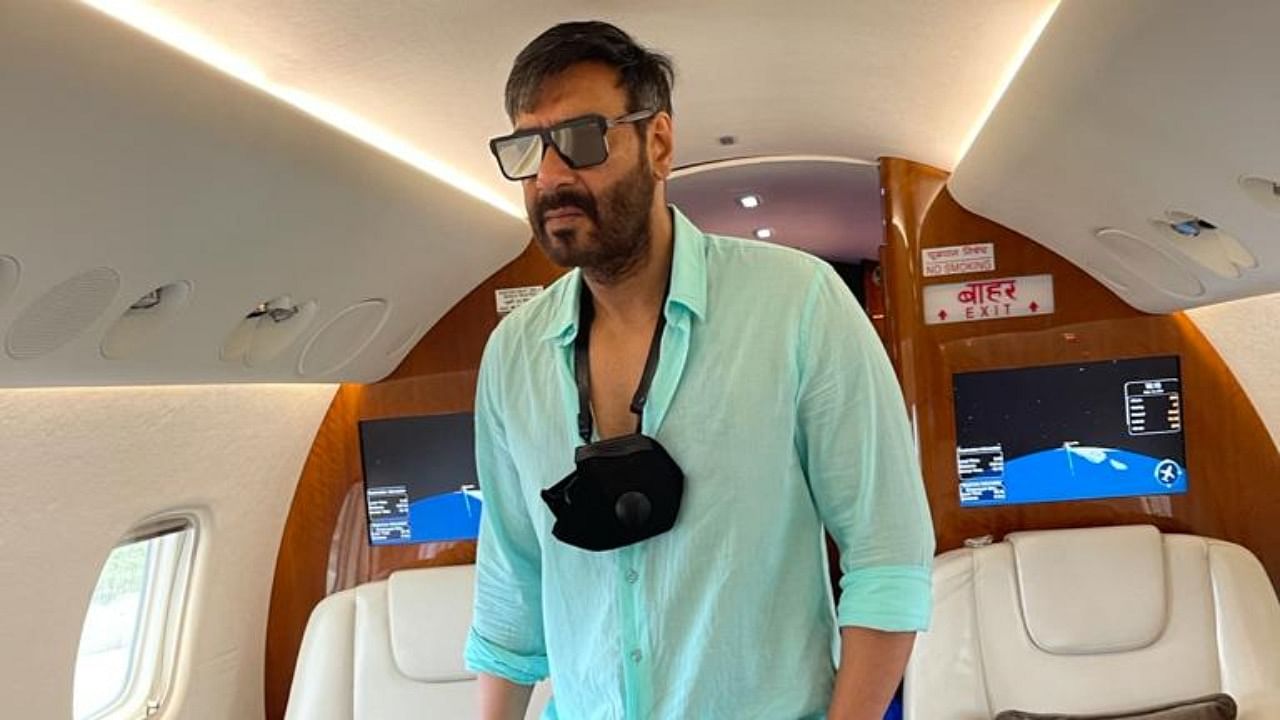 Actor Ajay Devgn leaves for Maldives. Credit: Special Arrangement