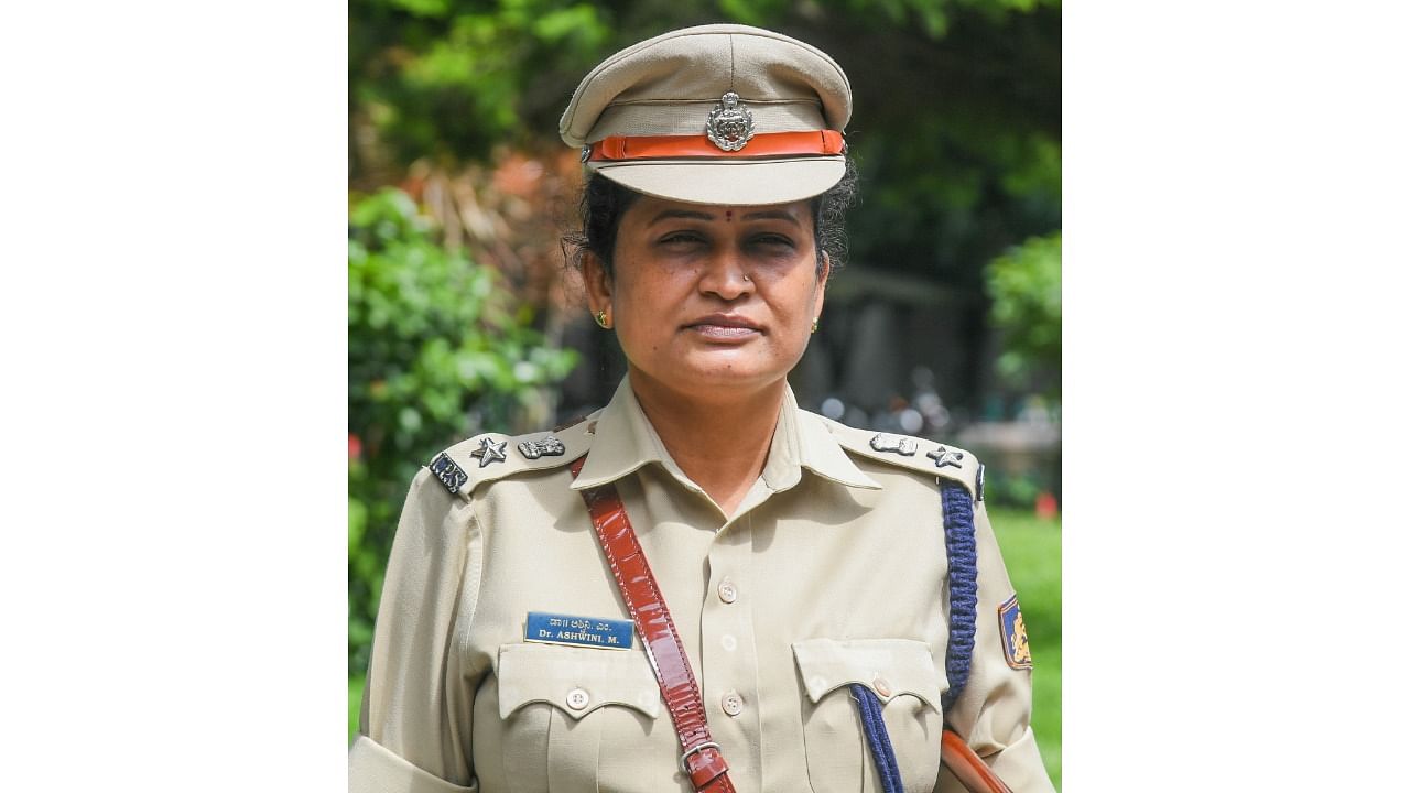 Dr Ashwini M, Superintendent of Police Mandya in Bengaluru. Credit: DH File Photo