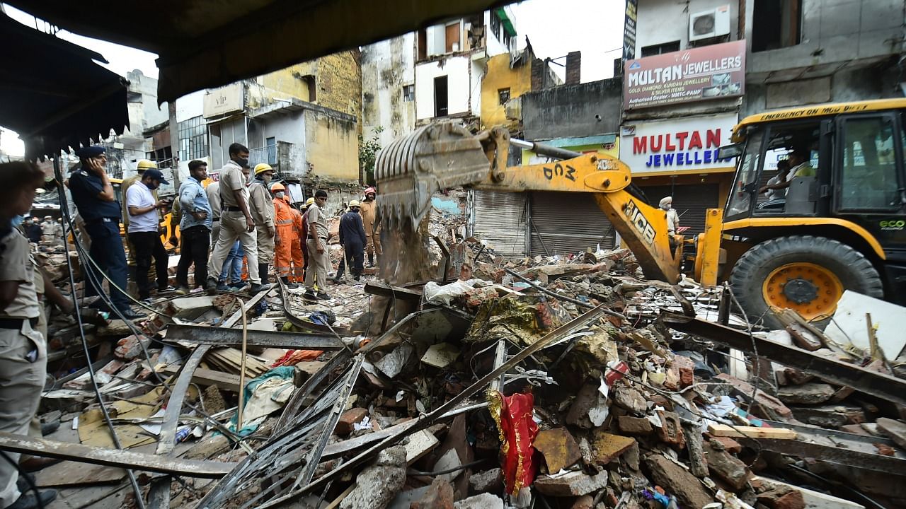 Officials said the building had not been identified as dangerous by the civic body. Credit: PTI Photo