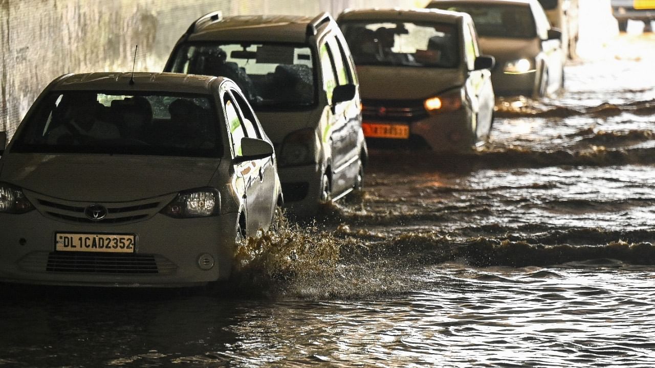 Delhi's September rainfall has breached the 400 mm mark. Credit: AFP File Photo