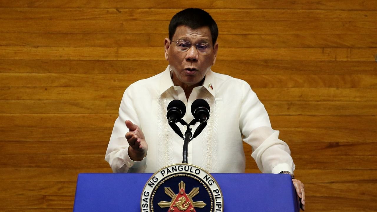 Philippines President Rodrigo Duterte. Credit: Reuters File Photo