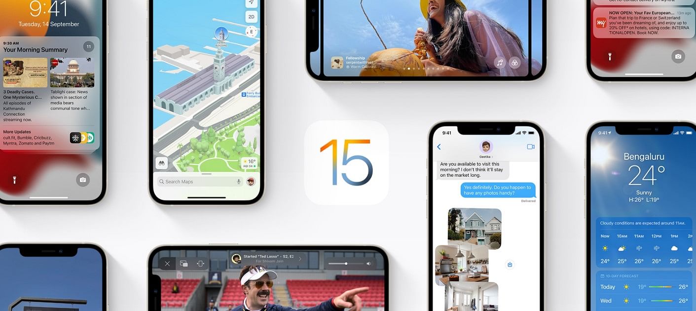 Apple iOS 15 releasing to all eligible iPhones on September 20. Credit: Apple