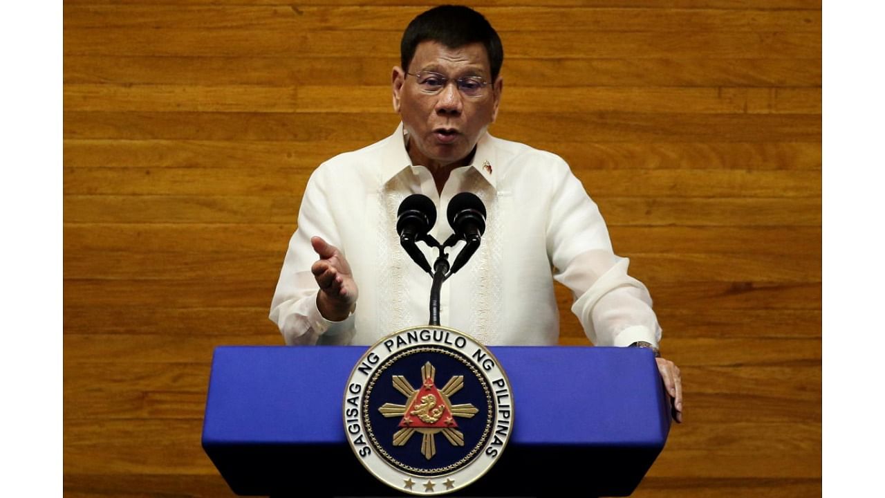 Philippine President Rodrigo Duterte. Credit: Reuters File Photo