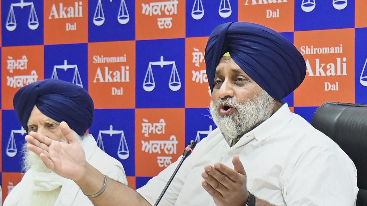 The march would be led by SAD President Sukhbir Badal. Credit: PTI Photo