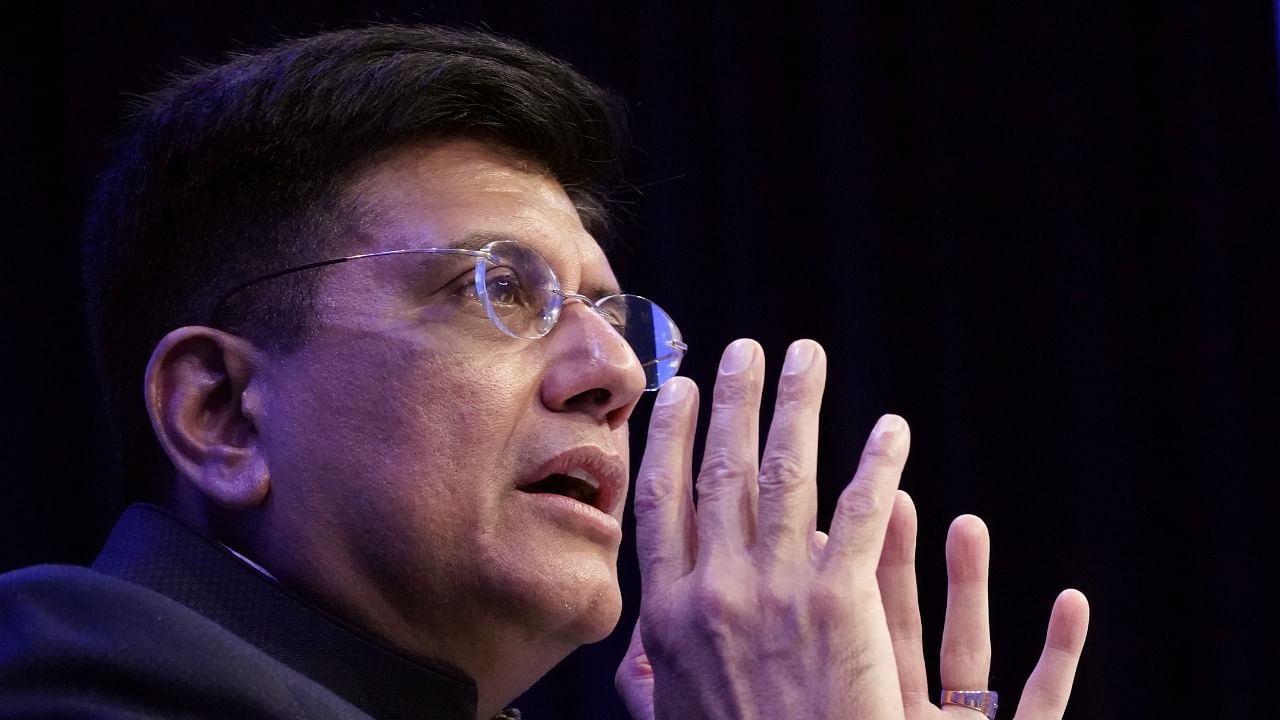 Recently, Piyush Goyal said the two countries are moving towards an early harvest trade agreement. Credit: Reuters Photo