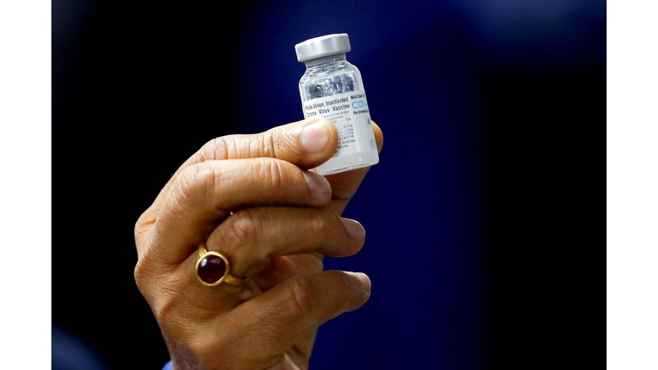 A dose of Bharat Biotech's Covid-19 vaccine. Credit: Reuters File Photo