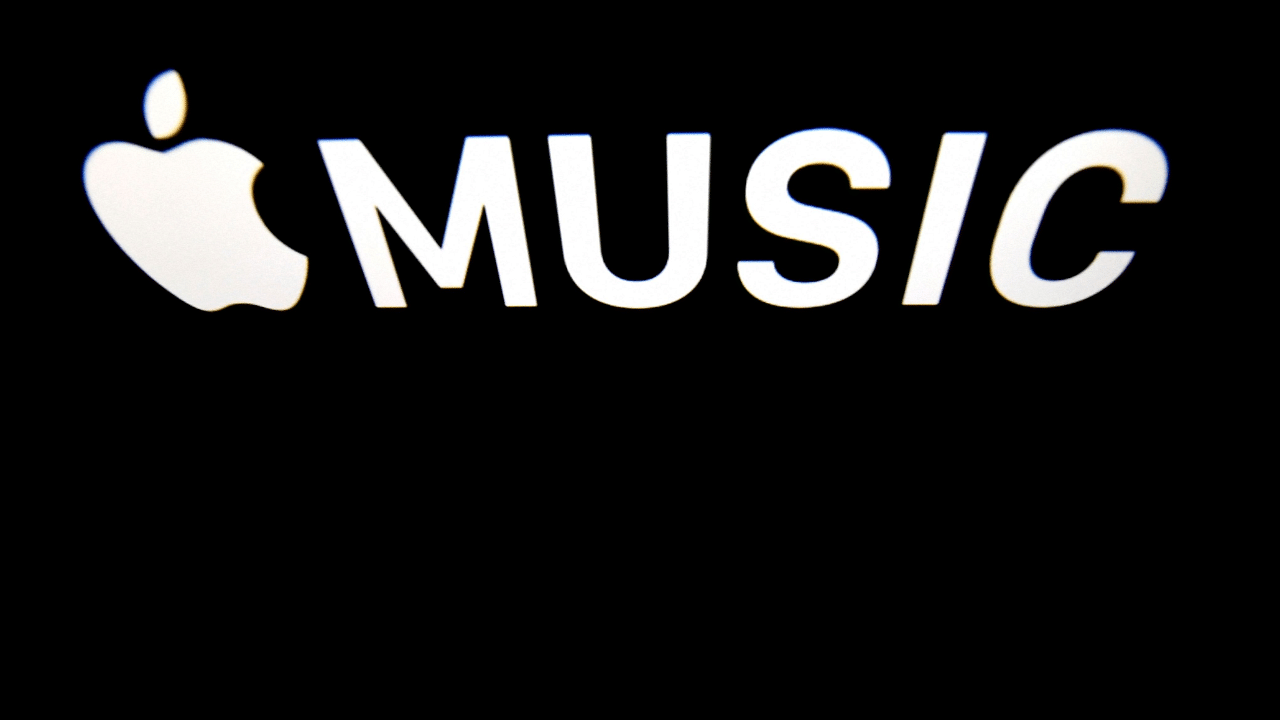 The logo of Apple Music. Credit: AFP Photo