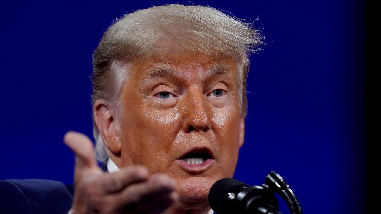 The treatment was used as part of the suite of experimental medicines given to Trump when he tested positive for Covid-19 last year. Credit: Reuters file photo