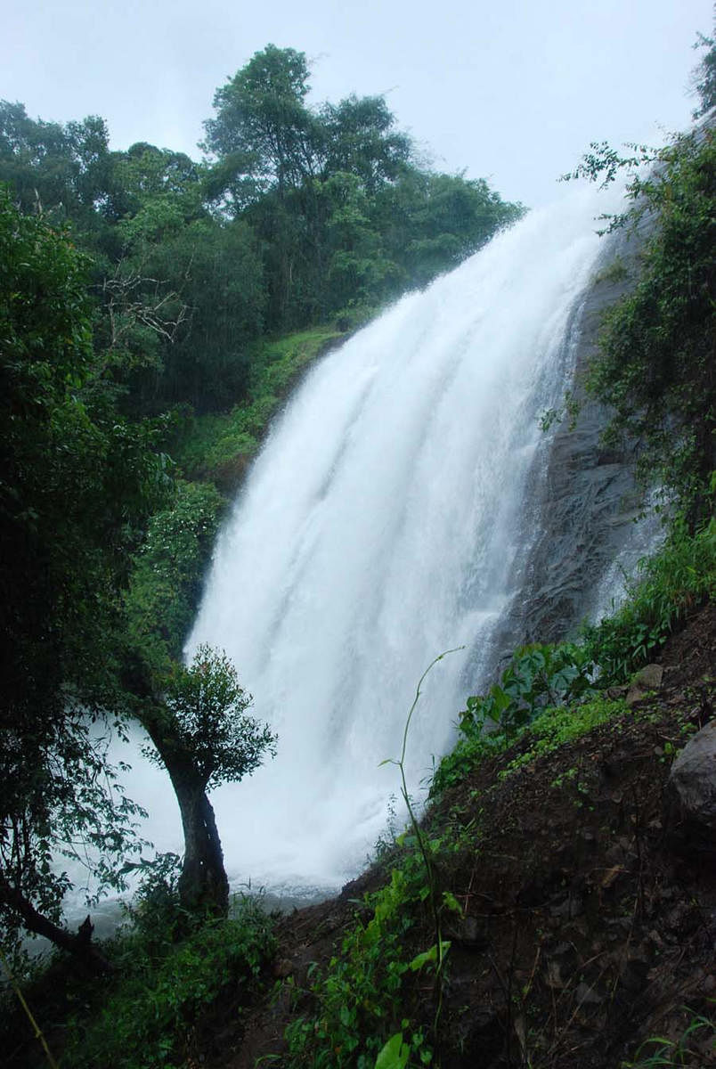 The Chelavara Falls in Kodagu.
