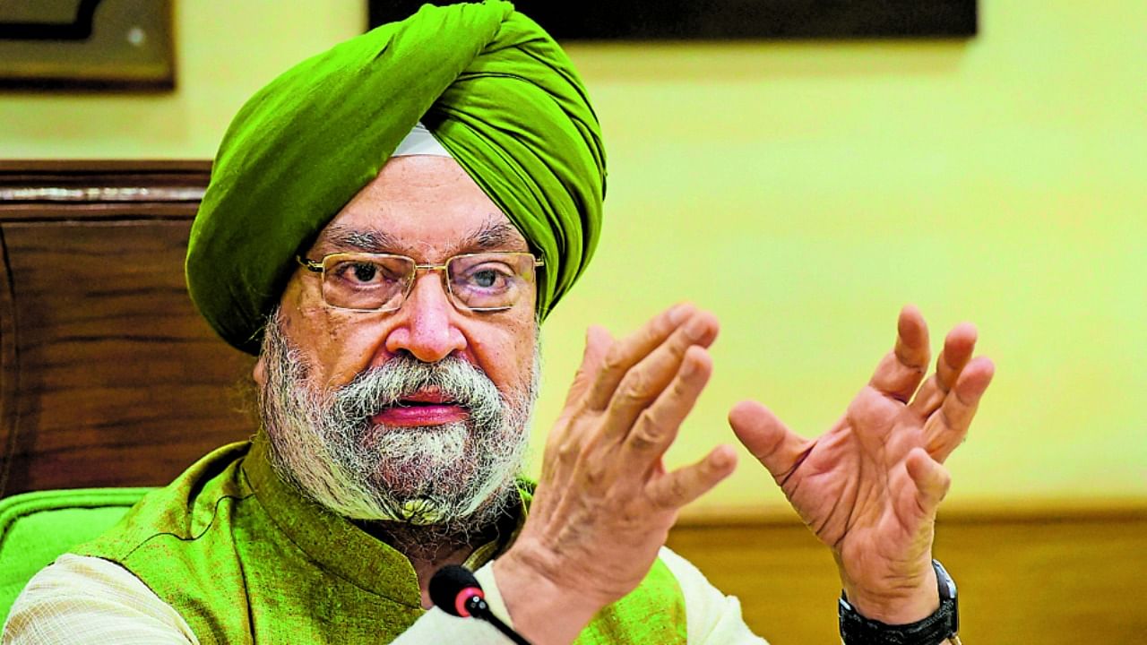 Union Housing and Urban Affairs Minister Hardeep Singh Puri. Credit: PTI File Photo