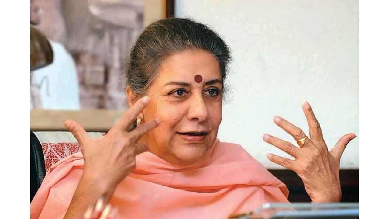 Punjab Congress leader Ambika Soni. Credit: Twitter/@ambika1942