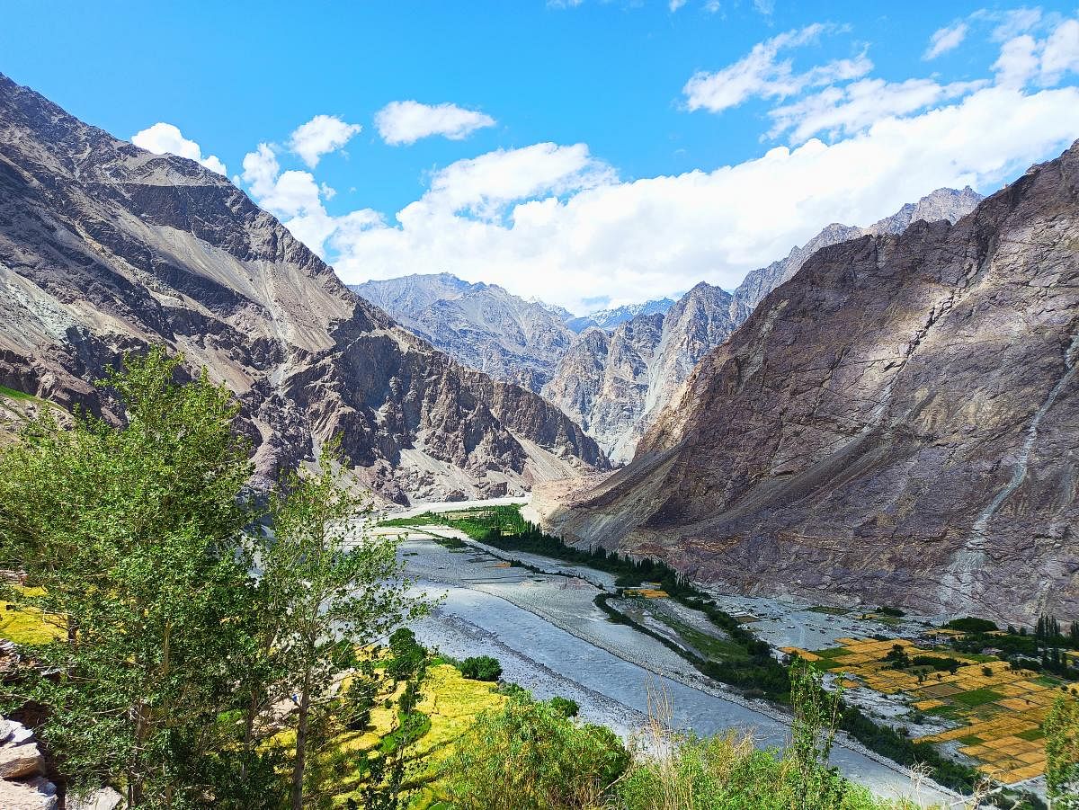 A view of Tyakshi village from where the India-Baltistan partition begins.  PHOTOS BY AUTHOR