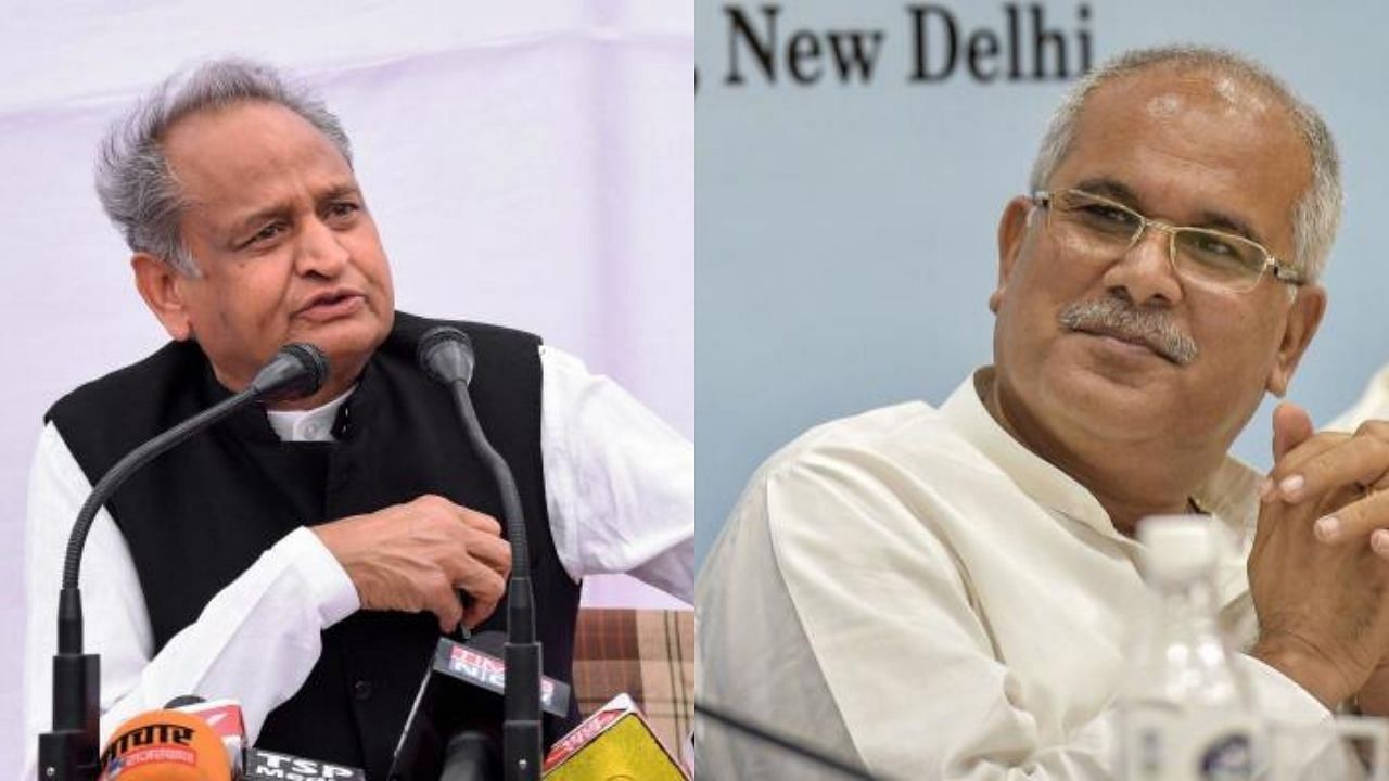 Ashok Gehlot (L) and Bhupesh Baghel (R). Credit: PTI File Photo