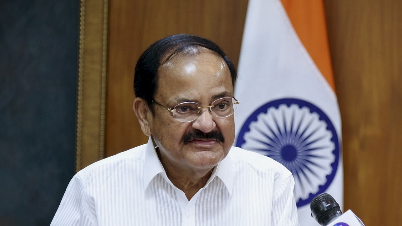 Naidu reiterated the need to modernise agriculture and adopt best practices to make it more sustainable. Credit: PTI Photo