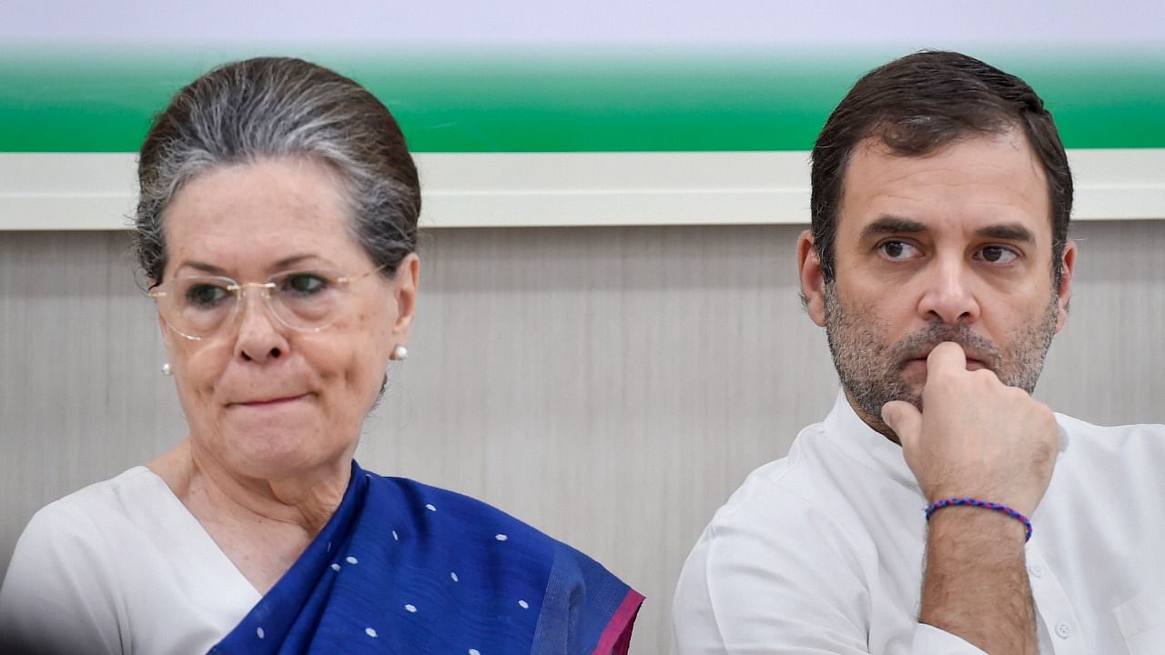 Congress Party leaders Sonia Gandhi and Rahul Gandhi. Credit: PTI File Photo