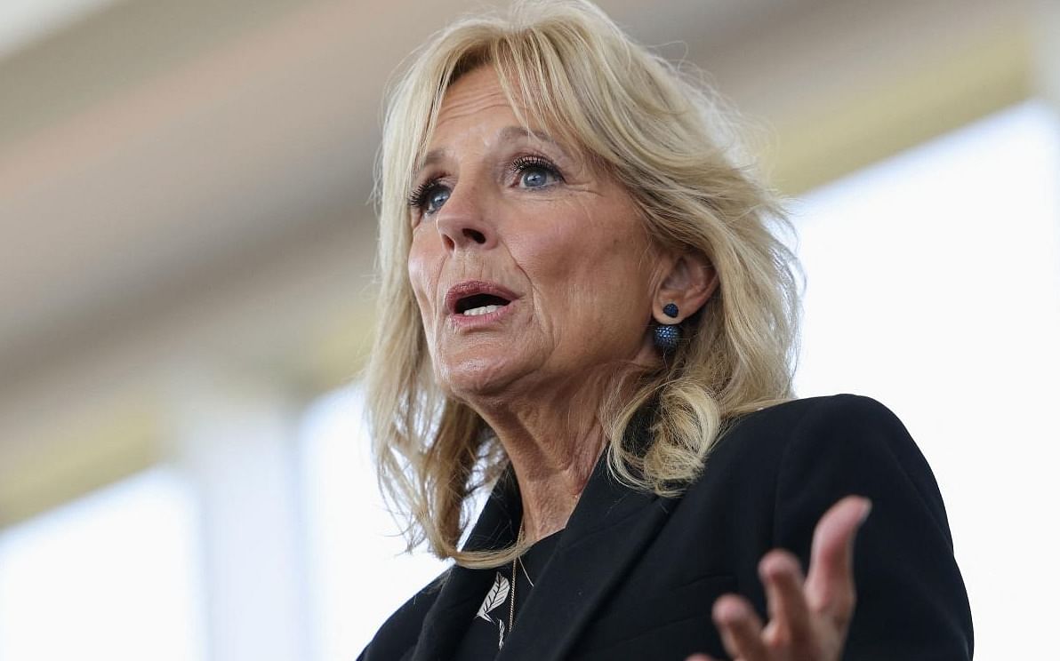 Jill Biden entered the White House with several focus areas, including supporting free community college. Credit: AFP File Photo