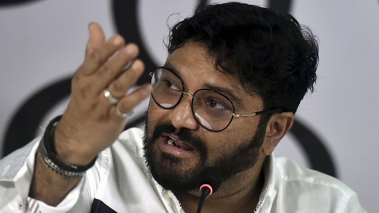 Former Union Minister and sitting MP Babul Supriyo, who joined TMC Party yesterday, interacts with media in Kolkata, Sunday, September 19, 2021. Credit: PTI Photo