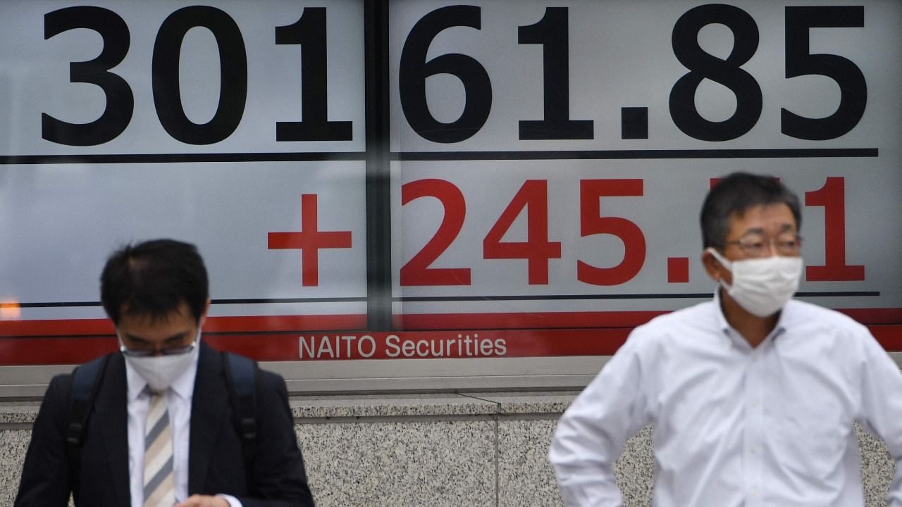 Japan's Nikkei returned from a market holiday with a drop of almost 2%. Credit: AFP Photo