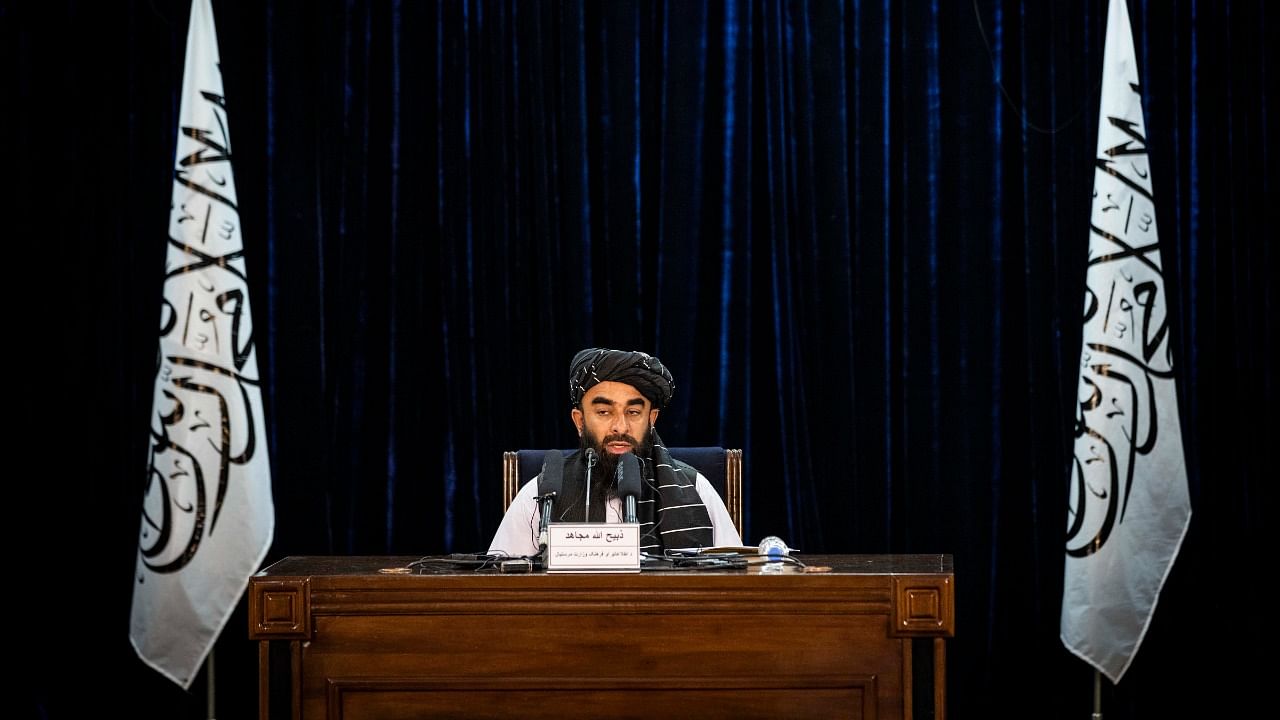 Taliban government spokesman Zabihullah Mujahid. Credit: AP/PTI Photo
