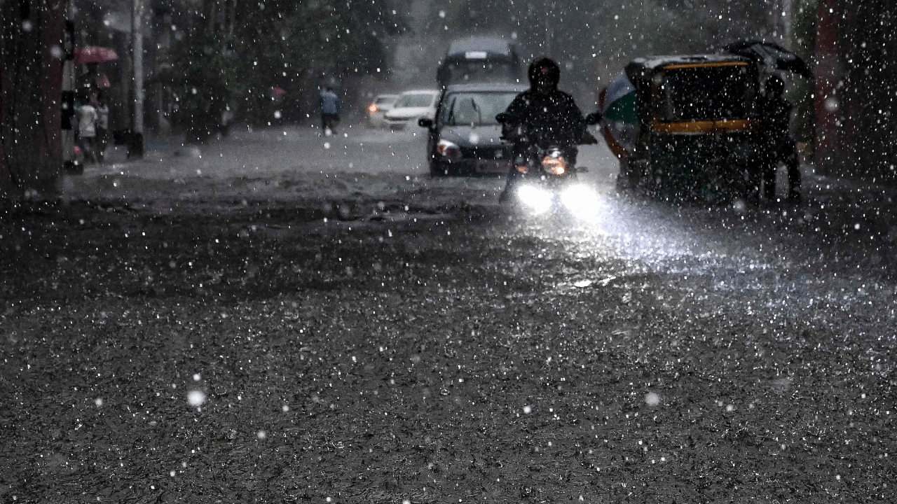 Waterlogging caused by torrential rain for several hours since early Monday in the metropolis and surrounding localities. Credit: AFP Photo