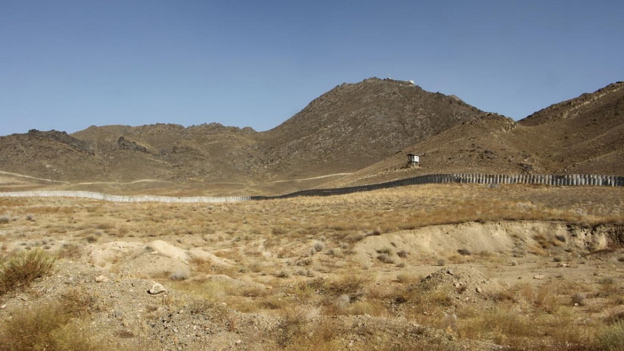 A view shows a security post at the Mes Aynak copper mine, in Mes Aynak, Logar province, Afghanistan. Credit: Reuters photo