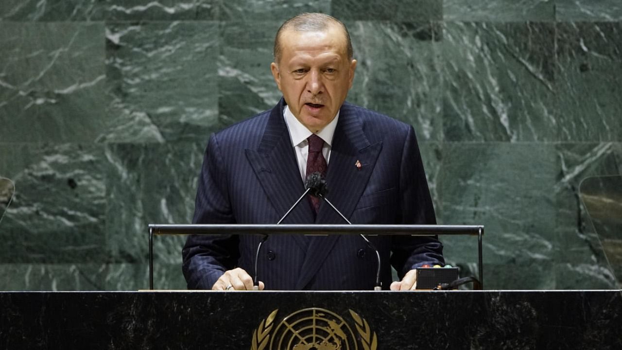 Turkey's President Recep Tayyip Erdogan. Credit: AP File Photo