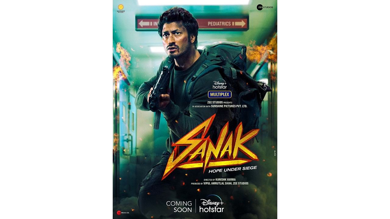 Poster of the movie 'Sanak'. Credit: Twitter/ @VidyutJammwal
