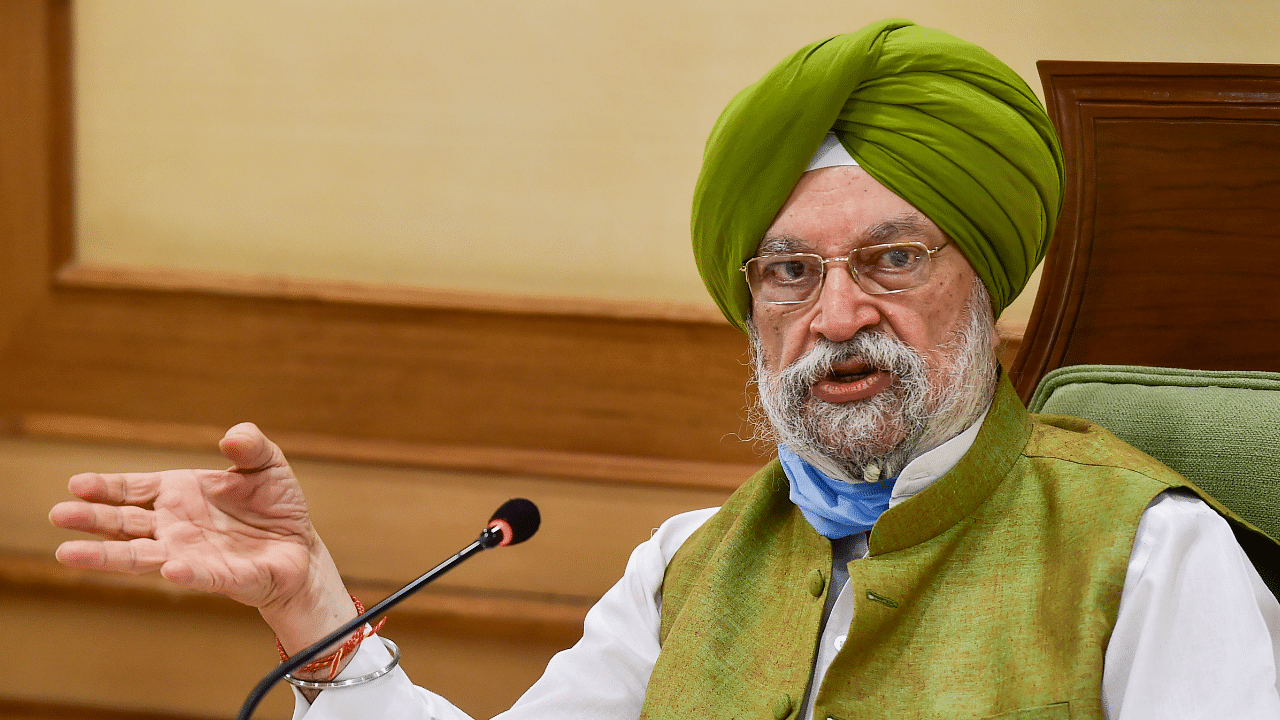 Union minister for Housing and Urban Affairs Hardeep Singh Puri. Credit: PTI Photo