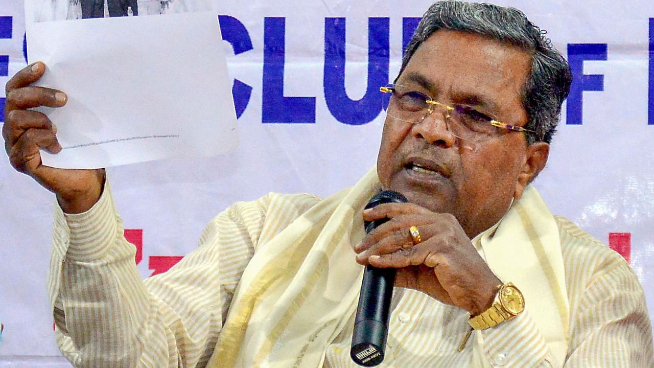 Leader of Opposition in Karnataka Siddaramaiah. Credit: PTI File Photo