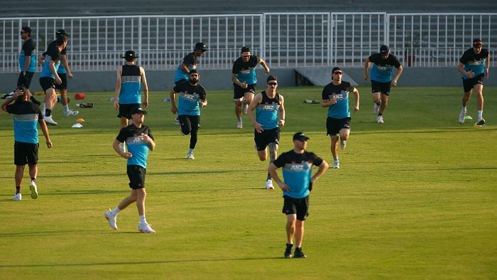 Tom Latham, New Zealand's stand-in captain for the cancelled tour, said the squad had a "hectic" 24 hours once they found out they were heading home. Credit: AP/PTI Photo