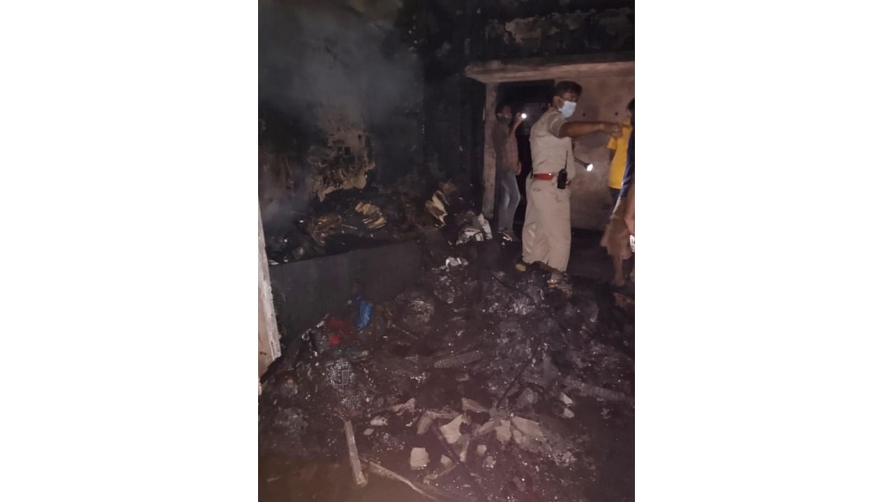 The gutted flat in the Ashrith Aspire apartment complex. Credit: special arrangement