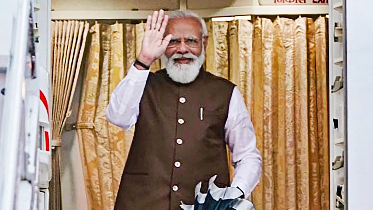 Prime Minister Narendra Modi arrives, in Washington DC, Thursday, September 23, 2021. Credit: PTI Photo