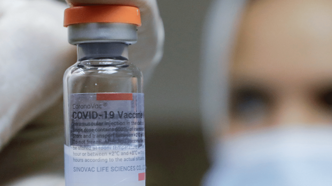 A vial of Sinovac Covid-19 vaccine. Credit: Reuters Photo