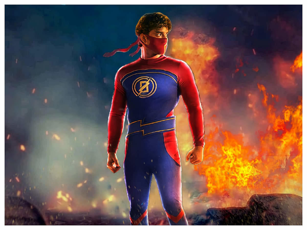 The actor plays a superhero in 'Minnal Murali', a pan-Indian film set to release on December 24.  