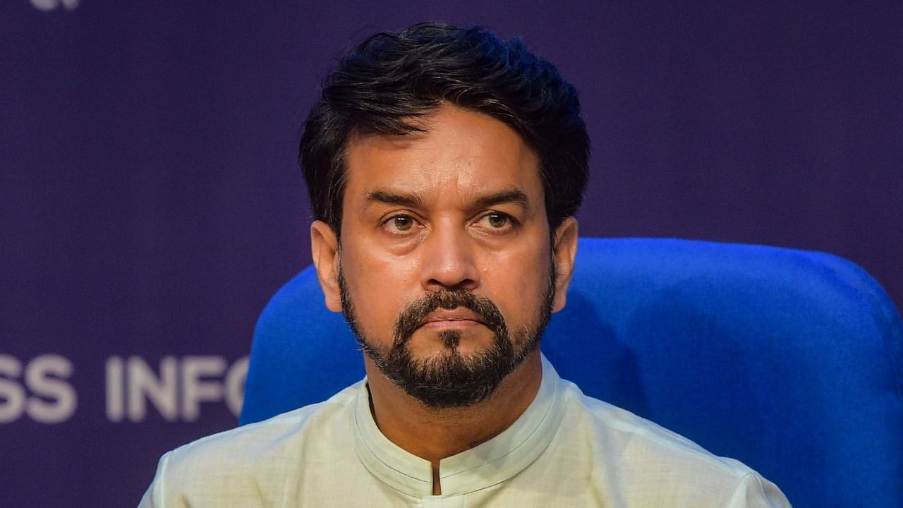 Minister for Information and Broadcasting Anurag Thakur. Credit: PTI Photo