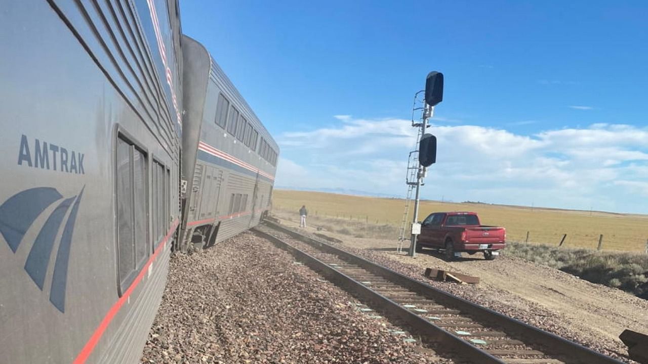 A derailed Amtrak train is seen near Havre, Montana, US. Credit: Reuters Photo