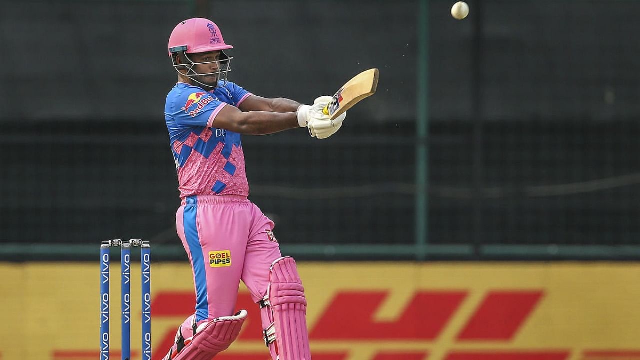 RR captain Sanju Samson is his team’s leading run-scorer for 2021 with 351 runs. Credit: PTI Photo